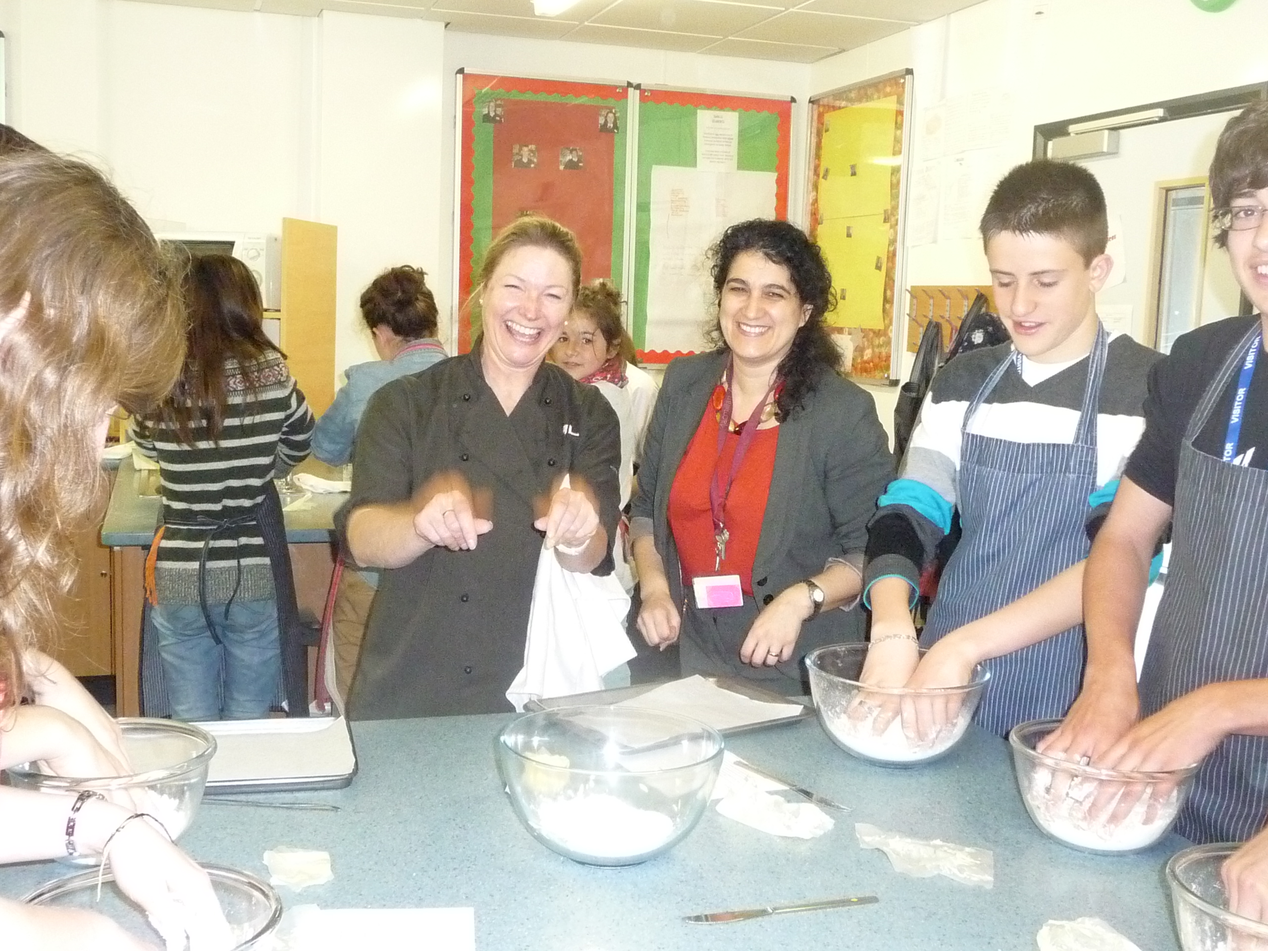 The cooking class in Macmillan Academy